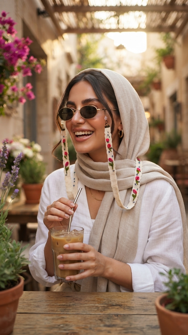 بند عینک  طرح لاله شیک وخاص