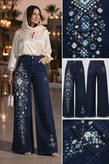 شلوار جین بگ سوزندوزی مدل خیام